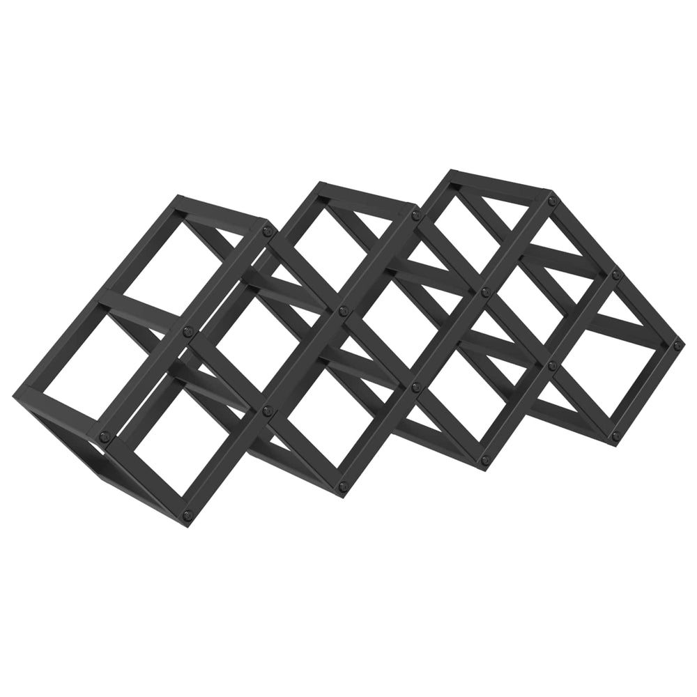 Vīna plaukts Melns 63 x 16.5 x 25 cm