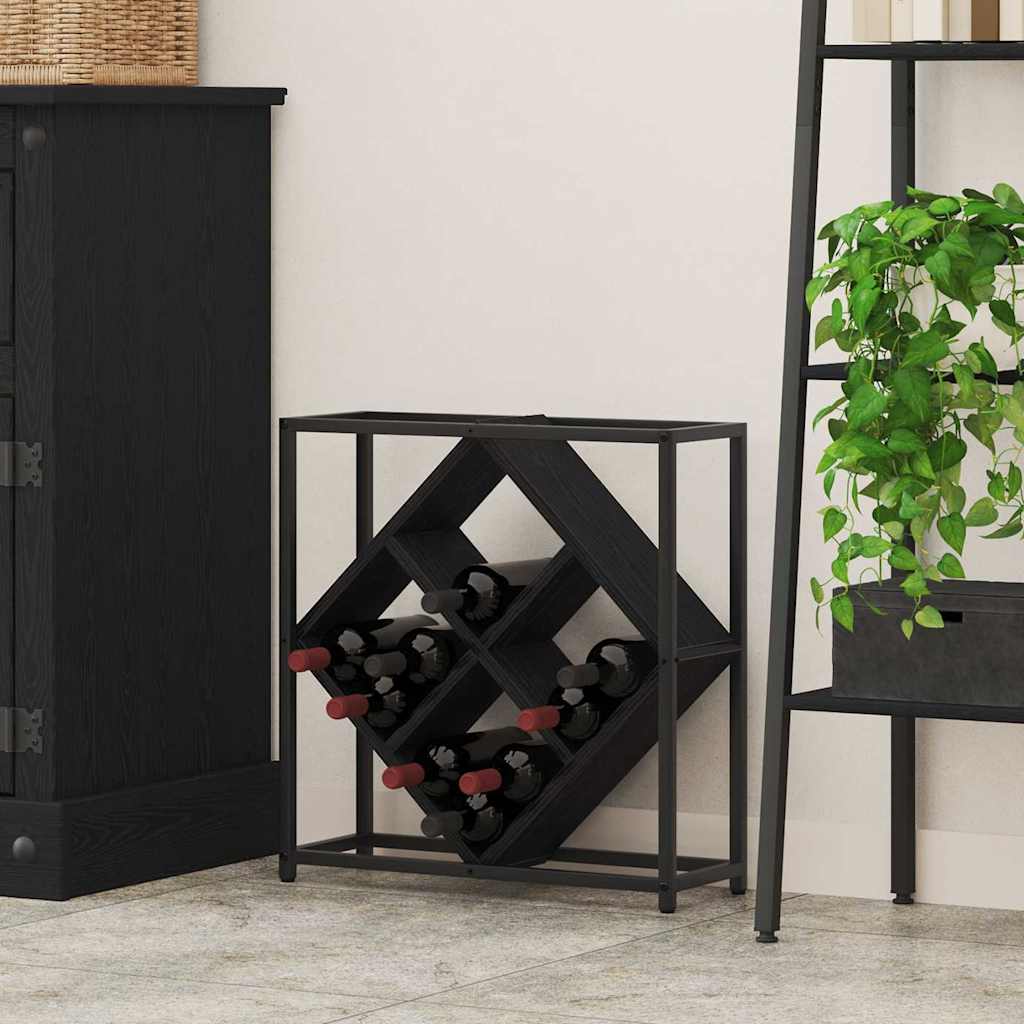 Vīna plaukts melns ozols 51 x 18 x 52.5 cm Apstrādāta koksne