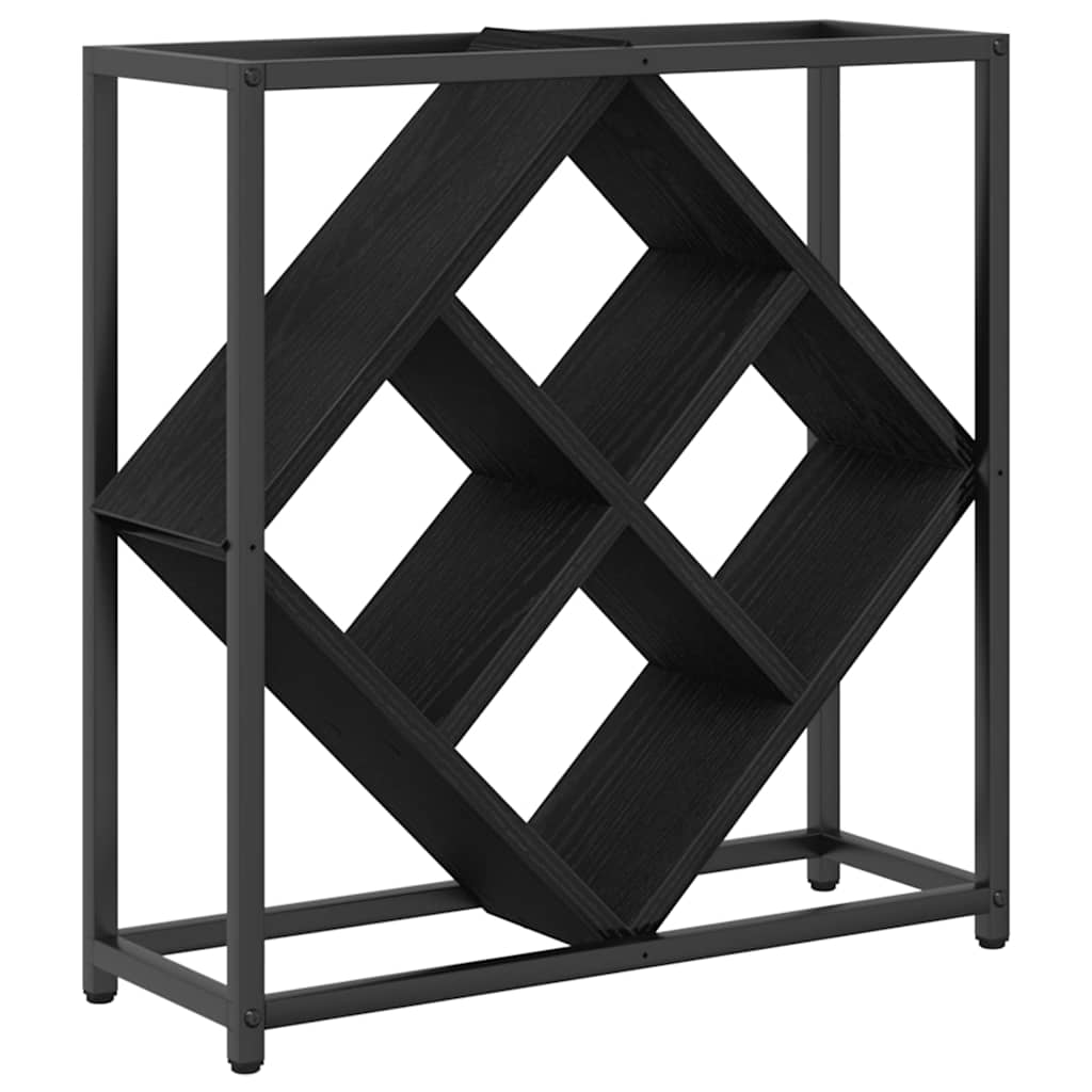 Vyno stovas juoda ąžuolo 51 x 18 x 52.5 cm Apdirbta mediena