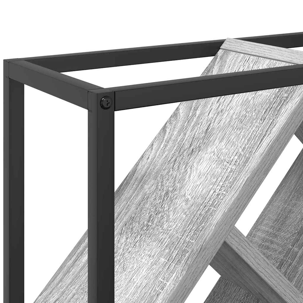Vīna plaukts Pelēks 51 x 18 x 52.5 cm Apstrādāta koksne
