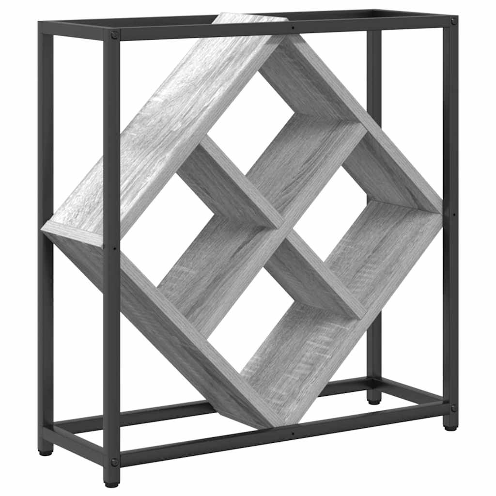 Vīna plaukts Pelēks 51 x 18 x 52.5 cm Apstrādāta koksne