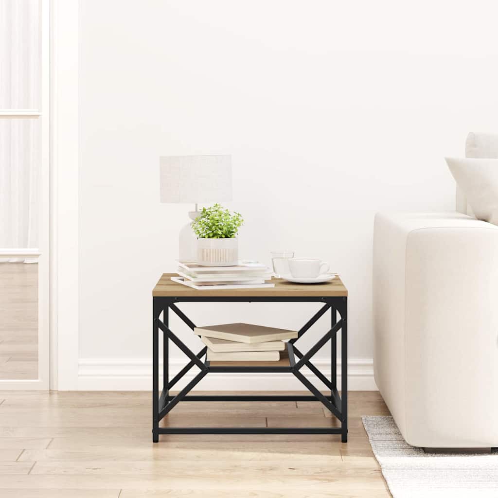 Coffee table artisan oak 51 x 50 x 40 cm