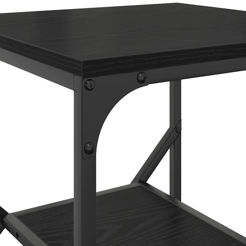 Side table black oak 41 x 40 x 60 cm