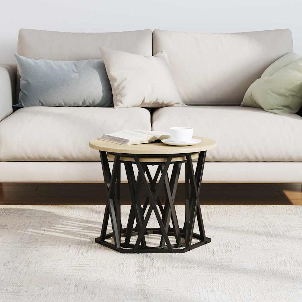End Table 2 pcs Sonoma Oak 50 x 50 x 40 cm