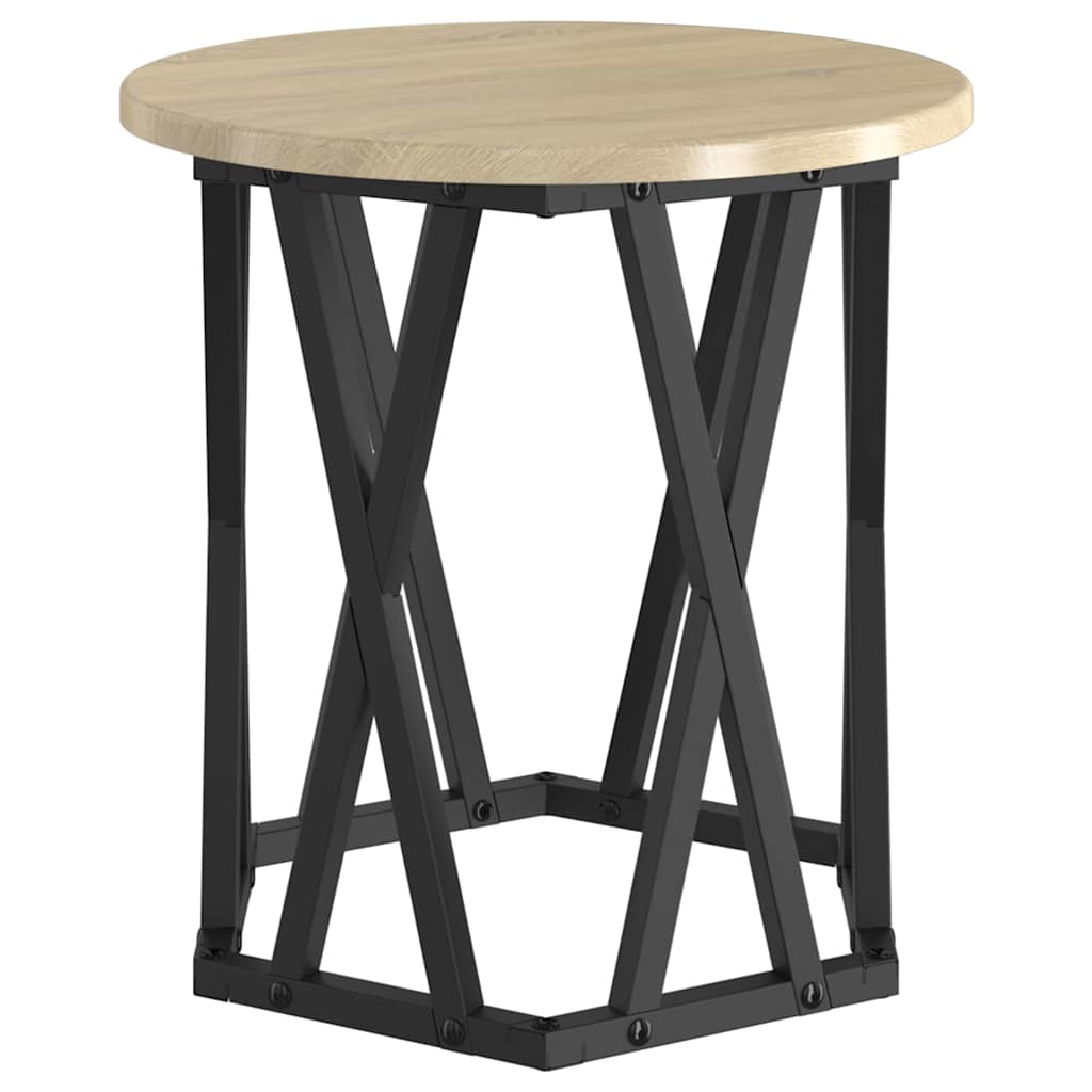 End Table 2 pcs Sonoma Oak 50 x 50 x 40 cm