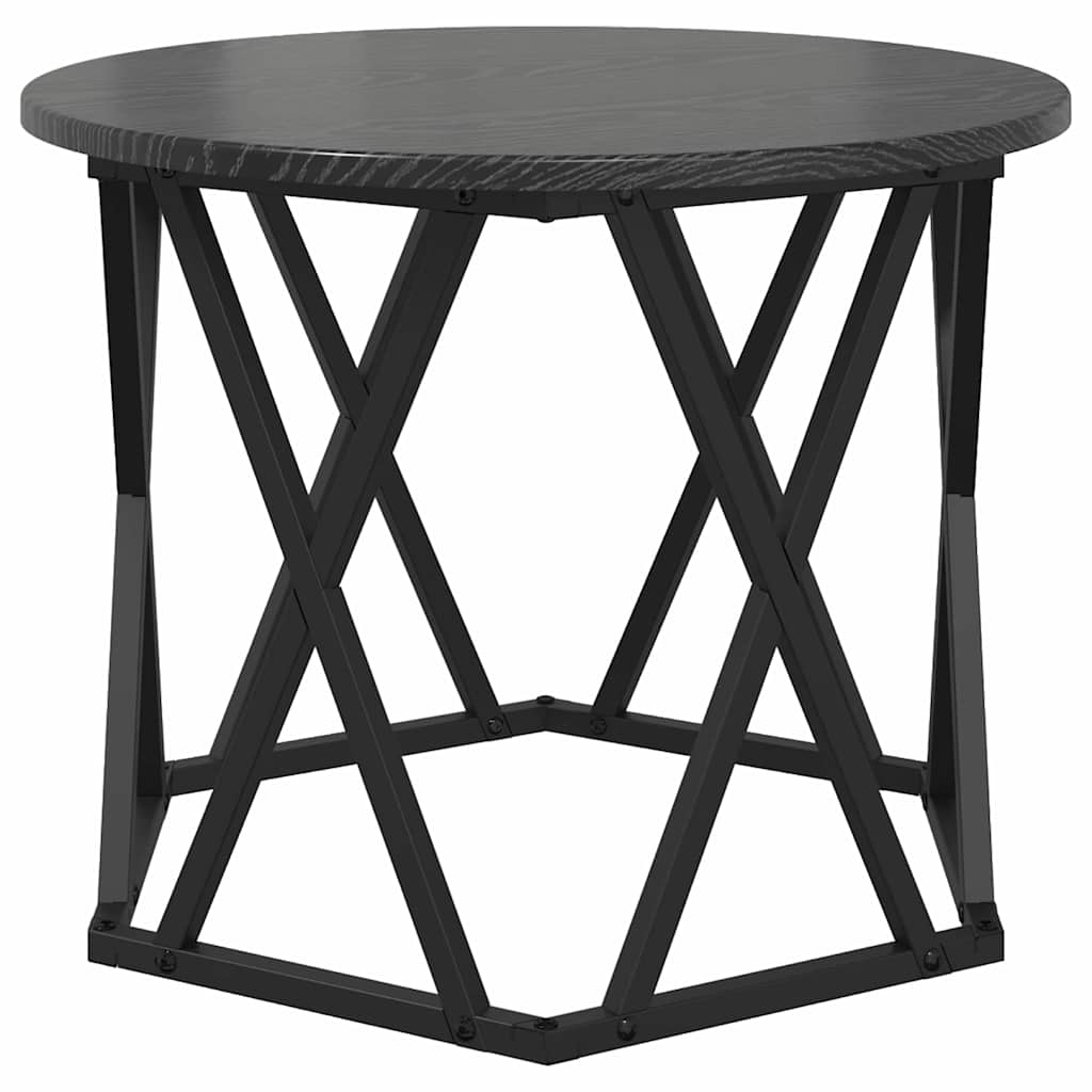Nesting side table 3 pcs black oak 53 x 53 x 40 cm
