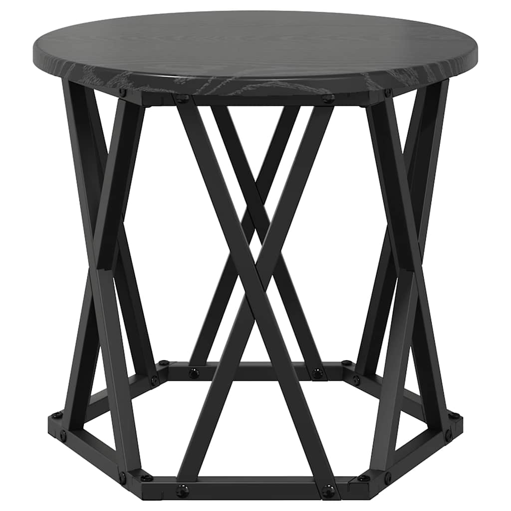 Nesting side table 3 pcs black oak 53 x 53 x 40 cm