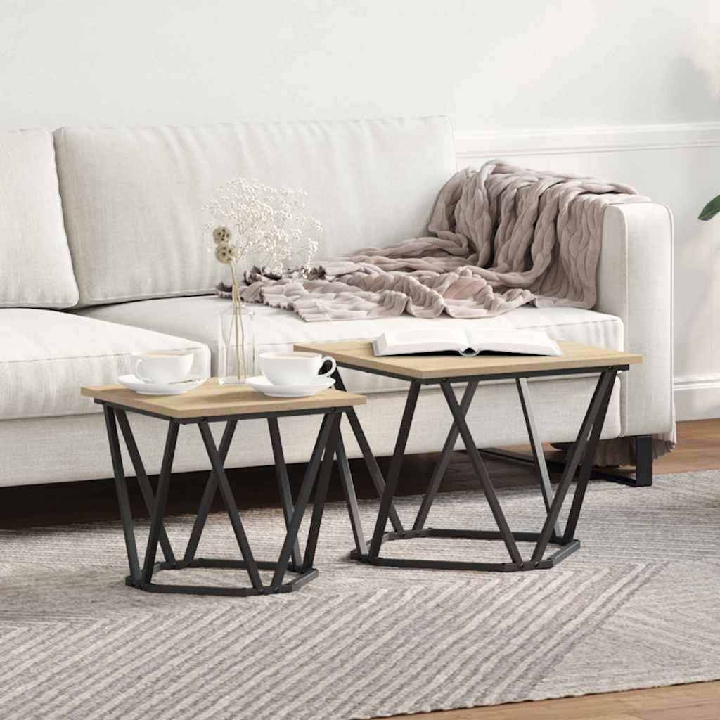 Side tables 2 pcs Sonoma oak
