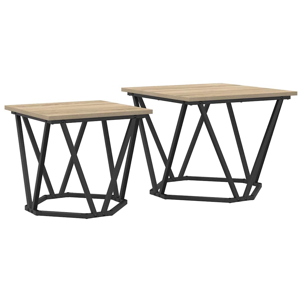 Side tables 2 pcs Sonoma oak