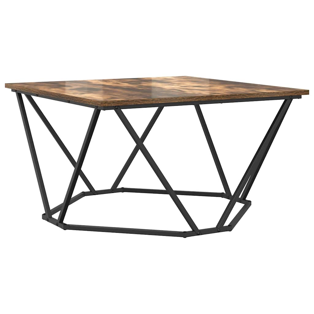 Coffee Table Smoked Oak 80 x 80 x 45 cm