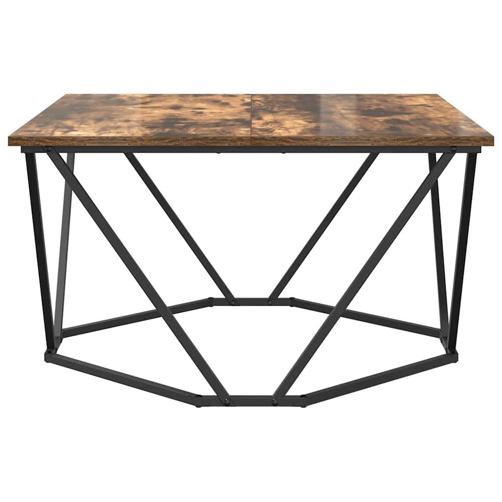 Coffee Table Smoked Oak 80 x 80 x 45 cm