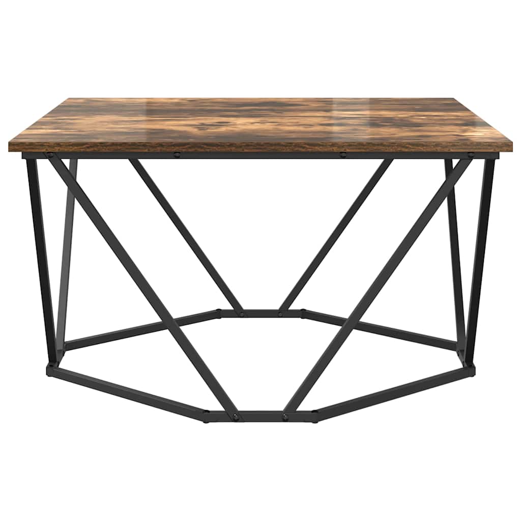 Coffee Table Smoked Oak 80 x 80 x 45 cm