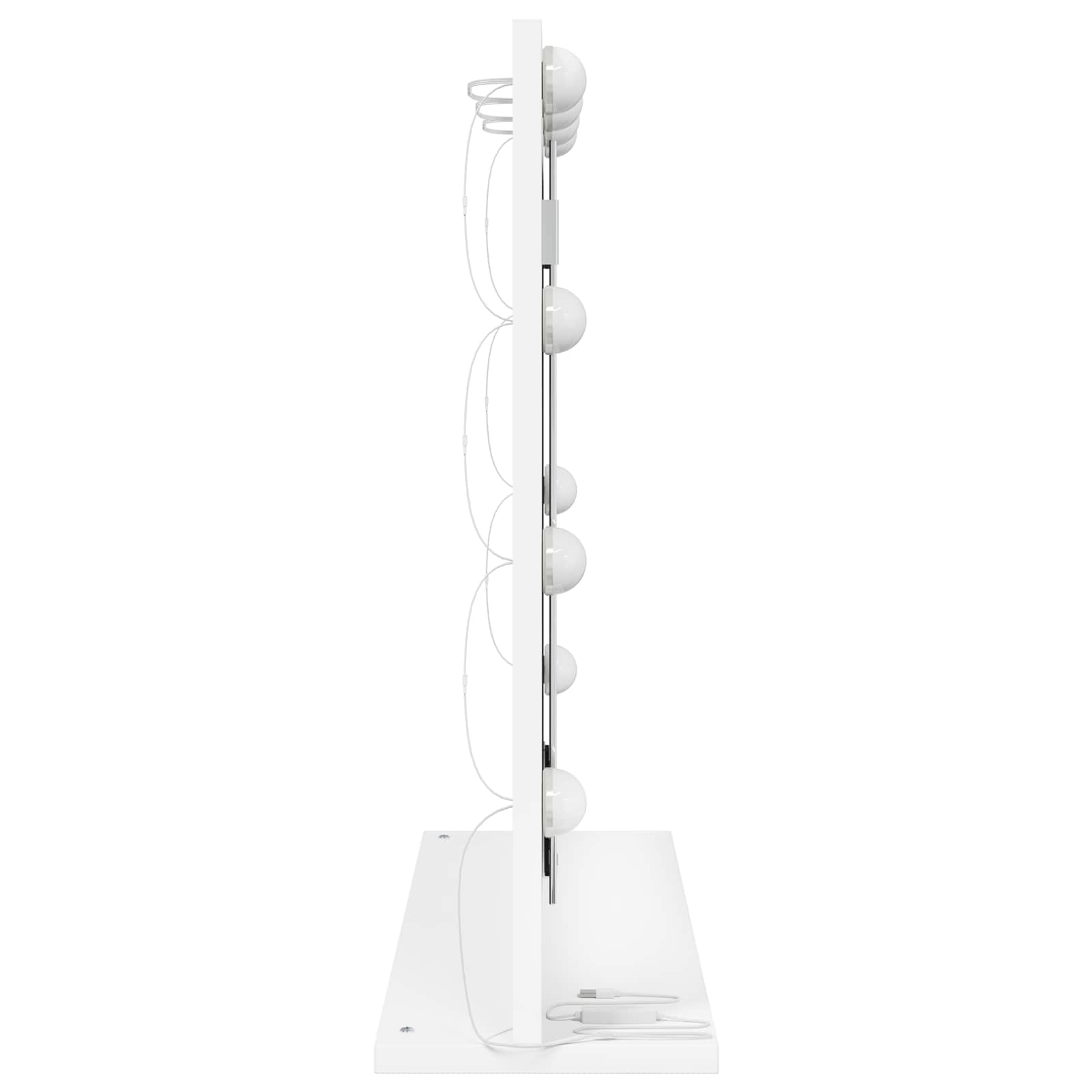 Cosmetic Mirror Rectangular White 60 x 55 x 18 cm