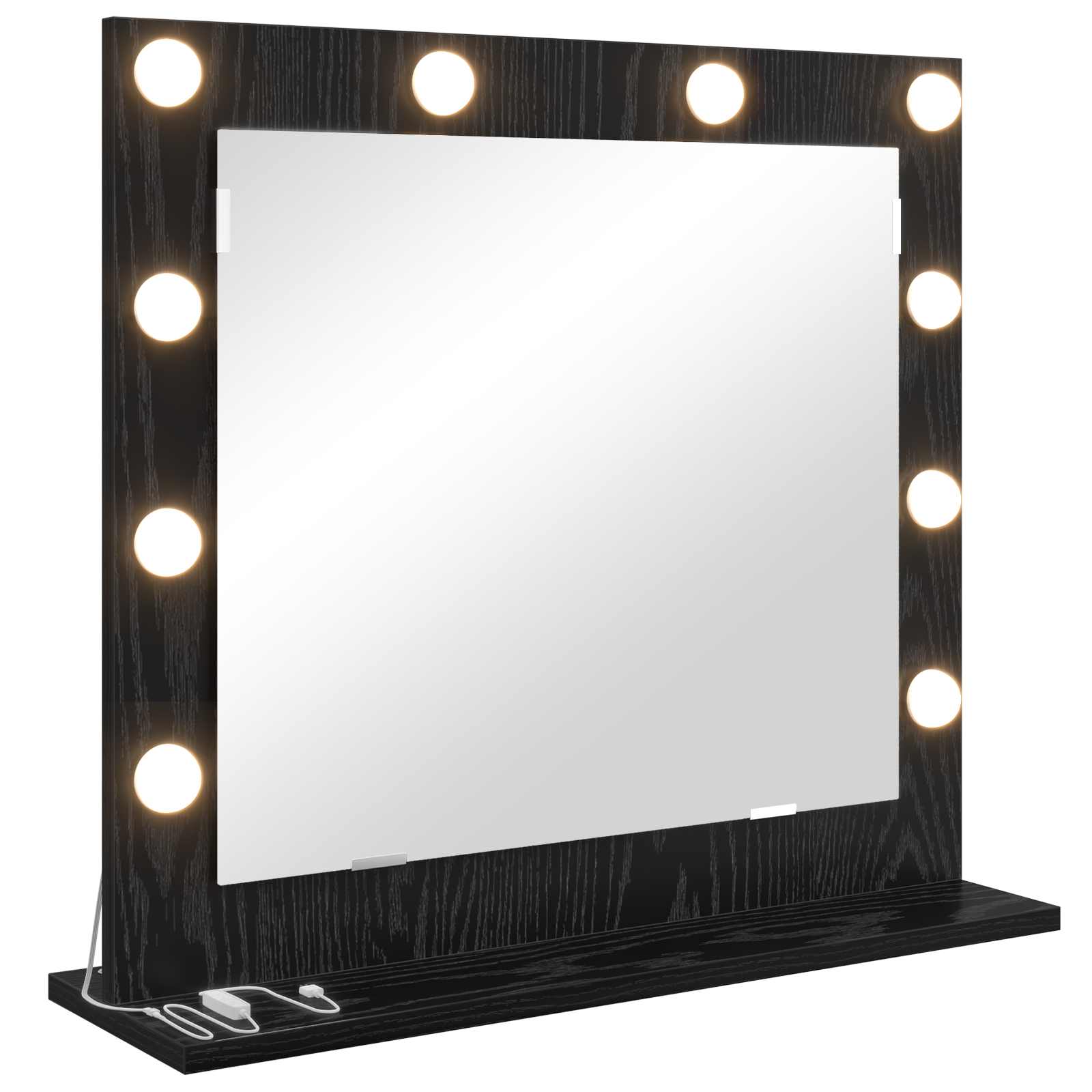 Cosmetic Mirror Black Oak 60 x 55 x 18 cm