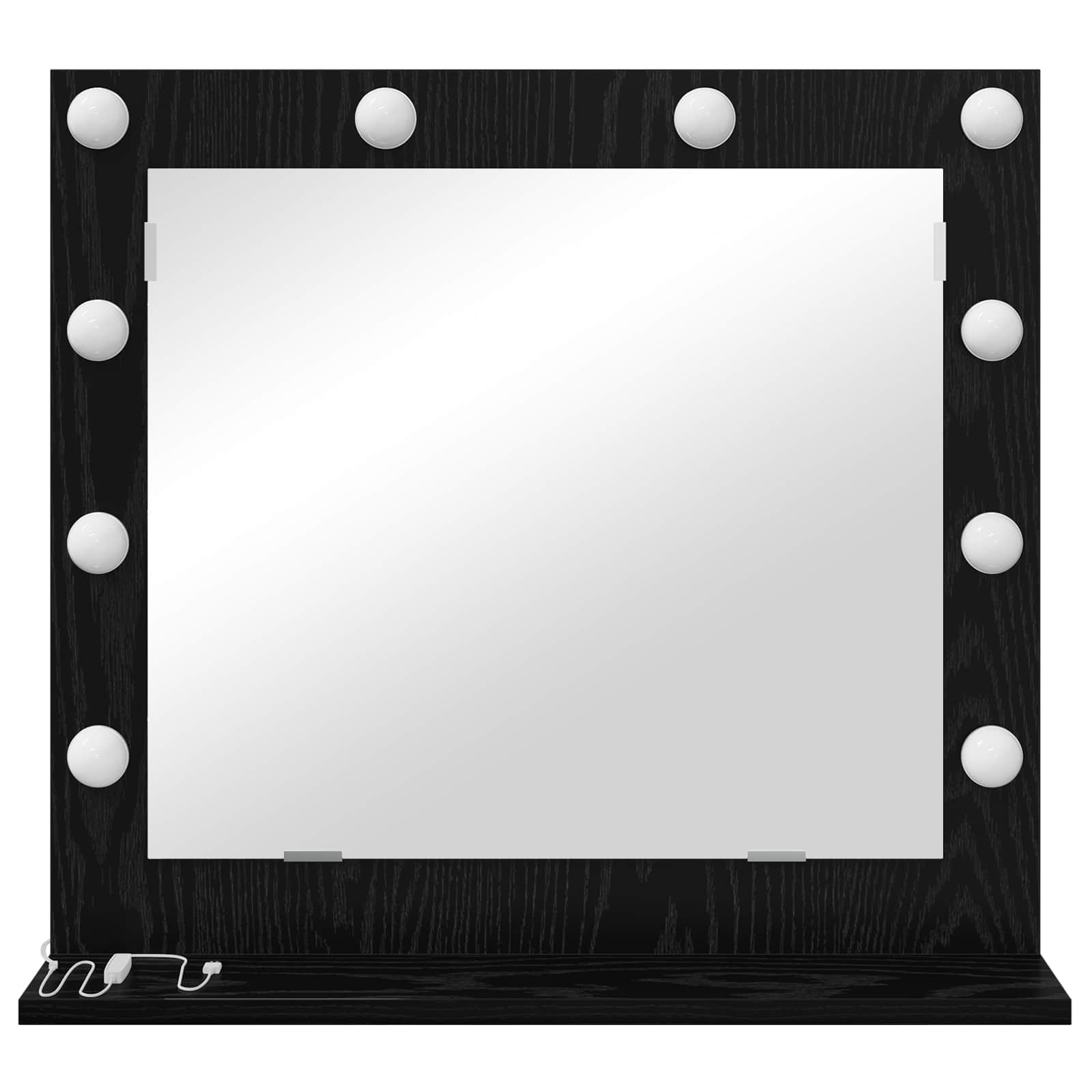Cosmetic Mirror Black Oak 60 x 55 x 18 cm