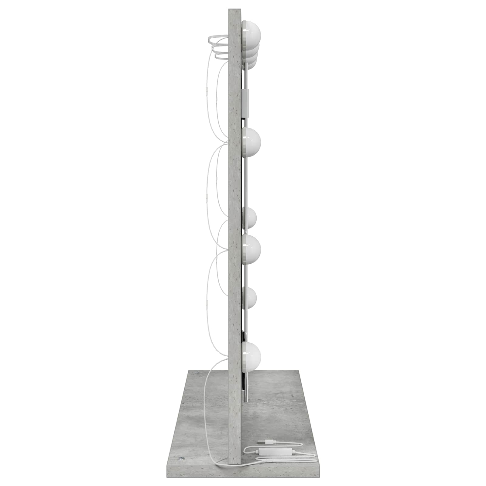Kosmetinis veidrodis su veidrodžiu Betono pilka 60 x 55 x 18 cm