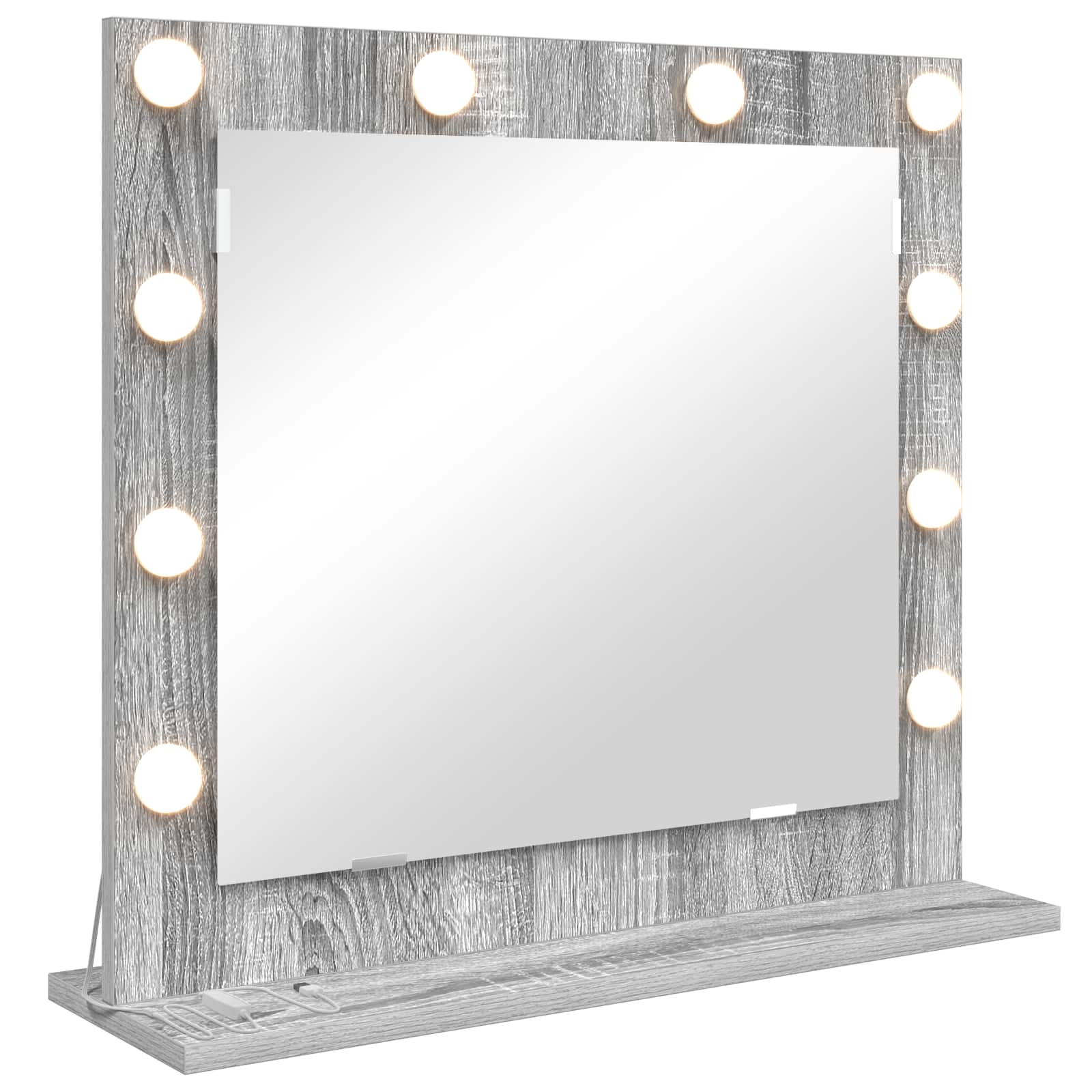 Cosmetic Mirror Grey Sonoma 60 x 55 x 18 cm