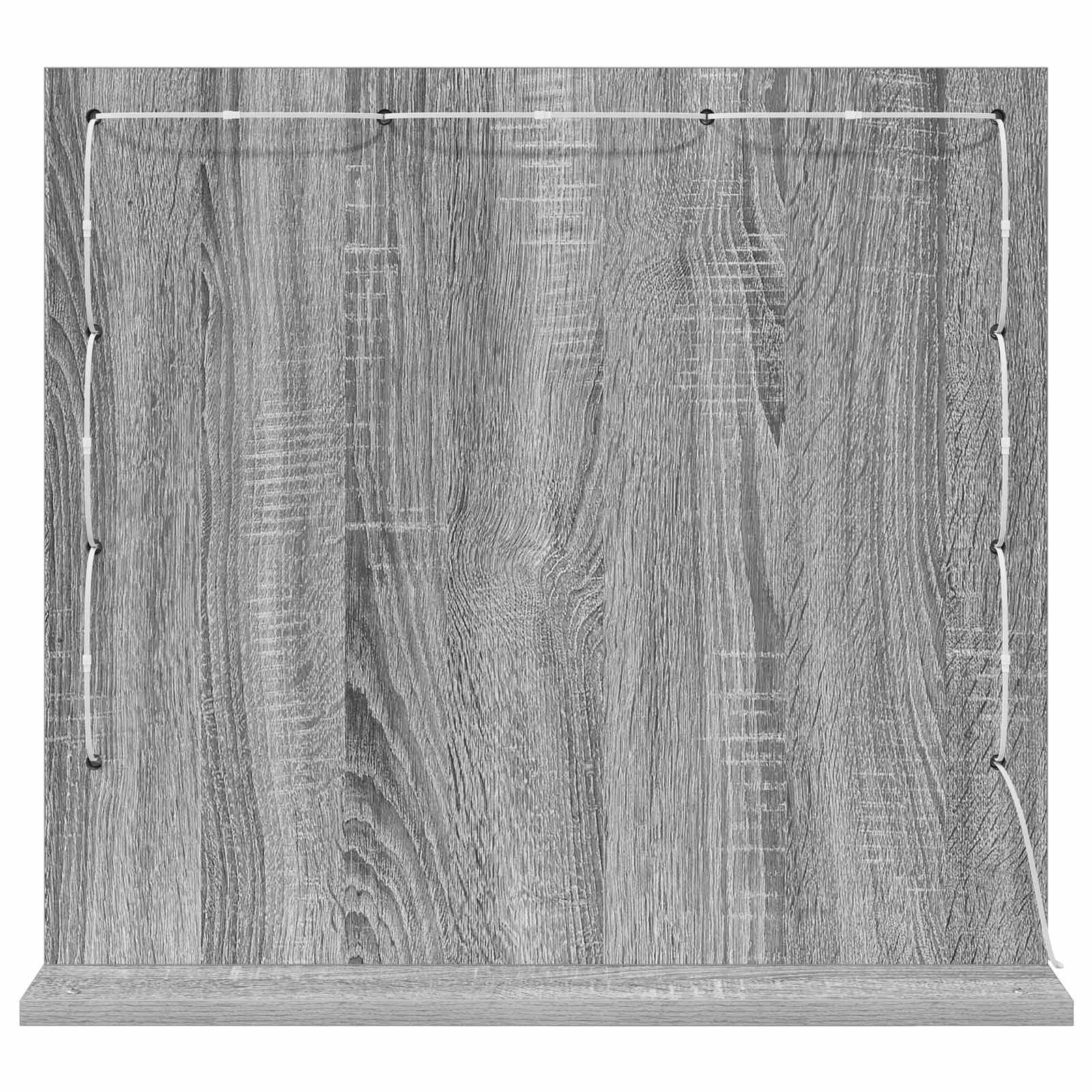 Cosmetic Mirror Grey Sonoma 60 x 55 x 18 cm