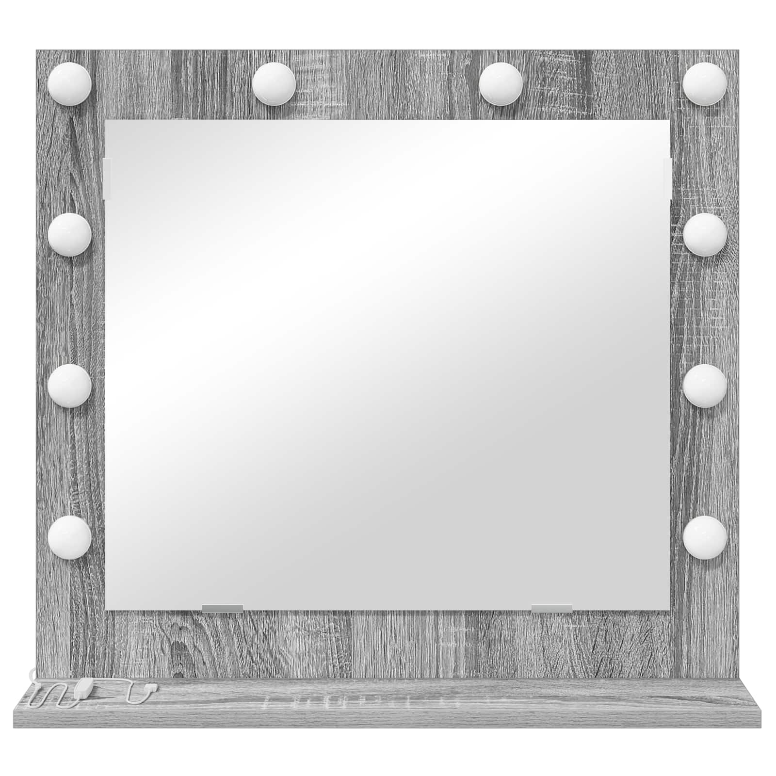 Cosmetic Mirror Grey Sonoma 60 x 55 x 18 cm