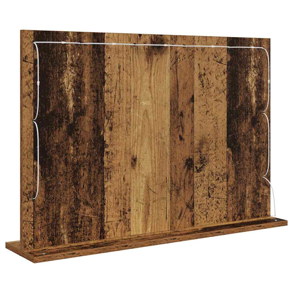 Kosmetinis veidrodis Senovinis medis 80 x 55 x 18 cm