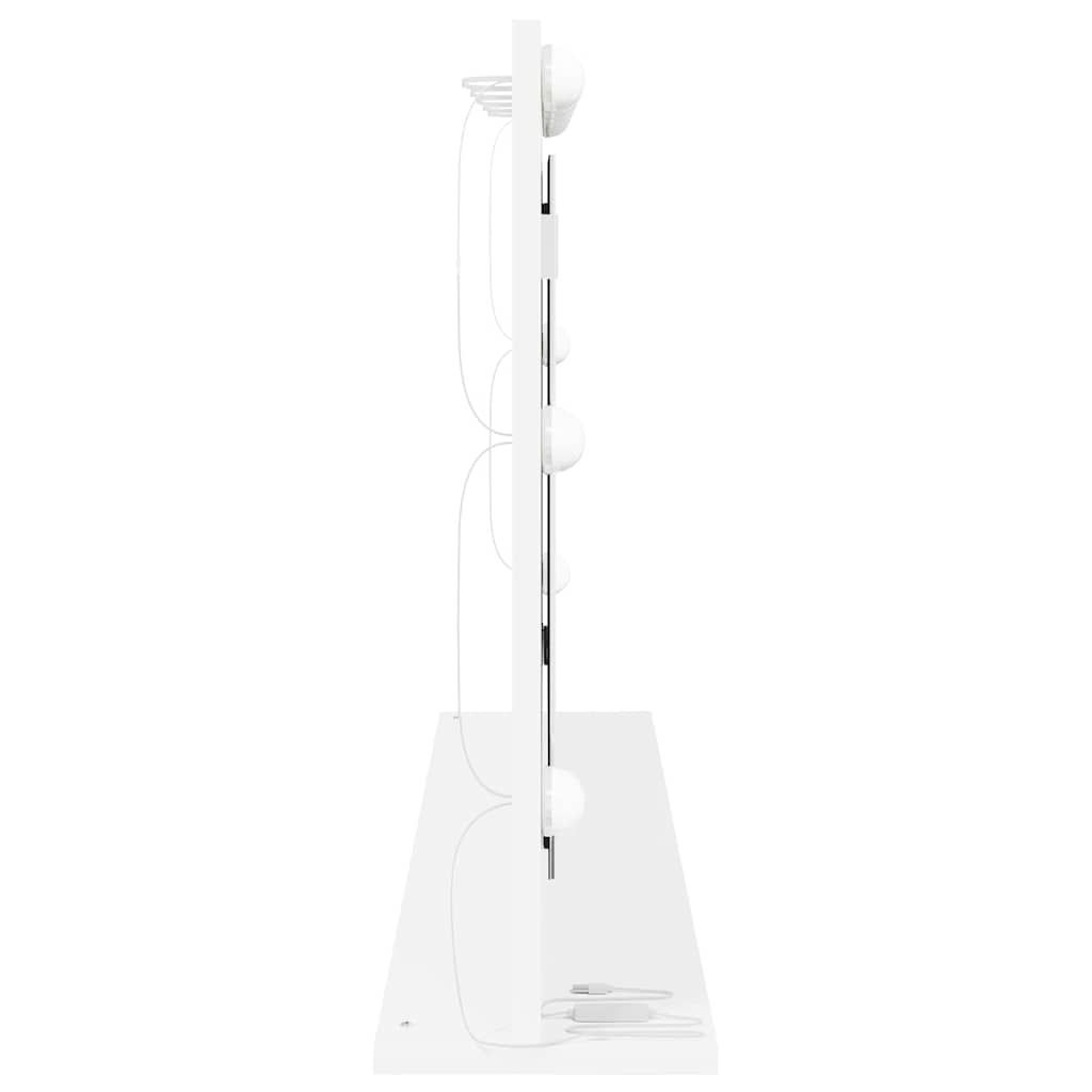 Kosmetinis veidrodis Stačiakampio Balta 100 x 55 x 18 cm