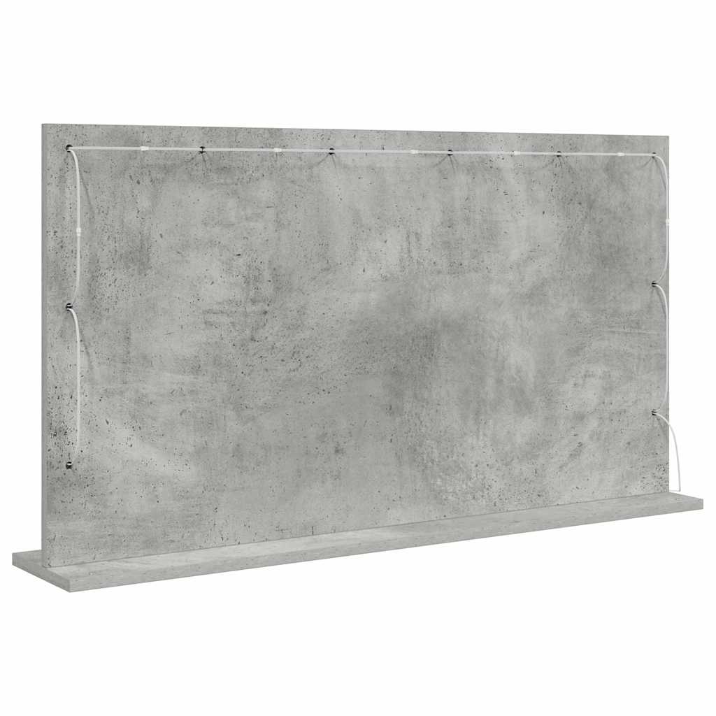 Kosmētiskais spogulis Betona pelēks 100 x 55 x 18 cm