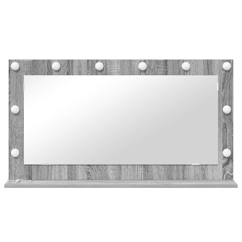 Cosmetic Mirror Grey Sonoma 100 x 55 x 18 cm
