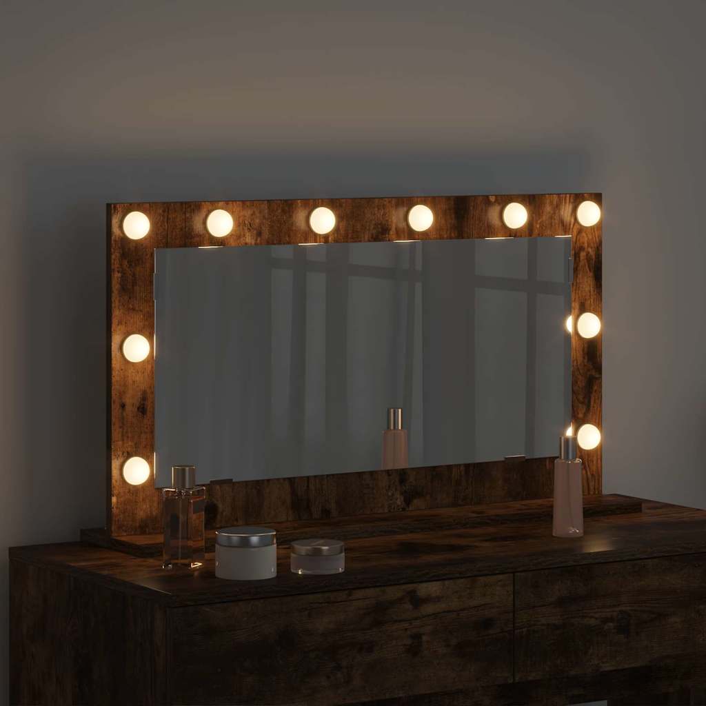 Cosmetic mirror Smoked oak 80 x 45 x 18 cm