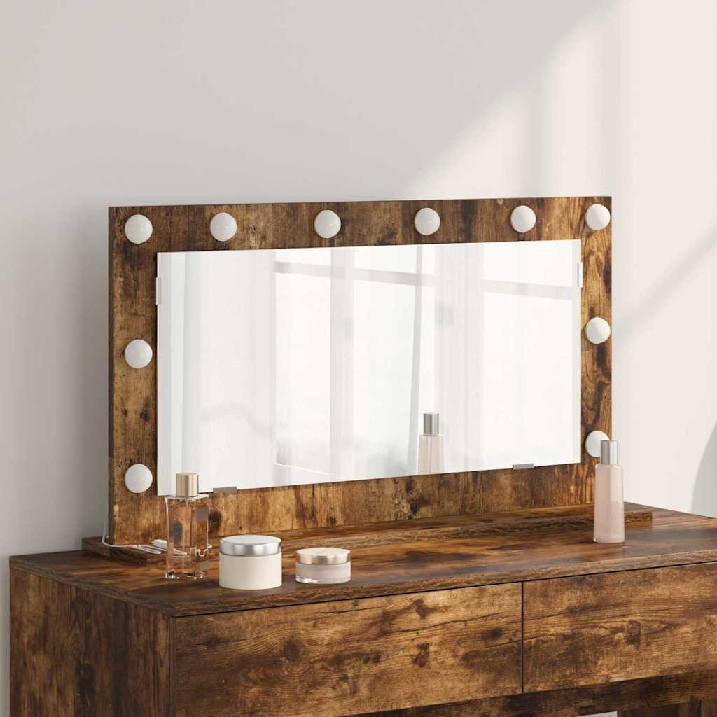 Cosmetic mirror Smoked oak 80 x 45 x 18 cm