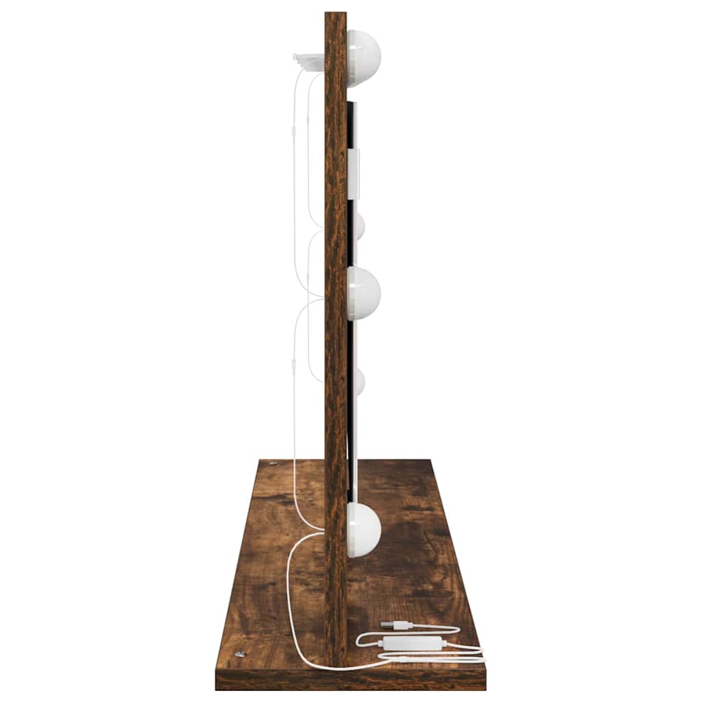 Cosmetic mirror Smoked oak 80 x 45 x 18 cm
