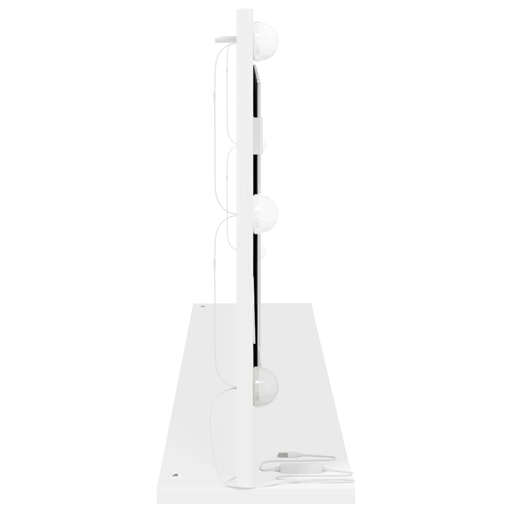 Kosmetinis veidrodis Stačiakampio Balta 100 x 45 x 18 cm