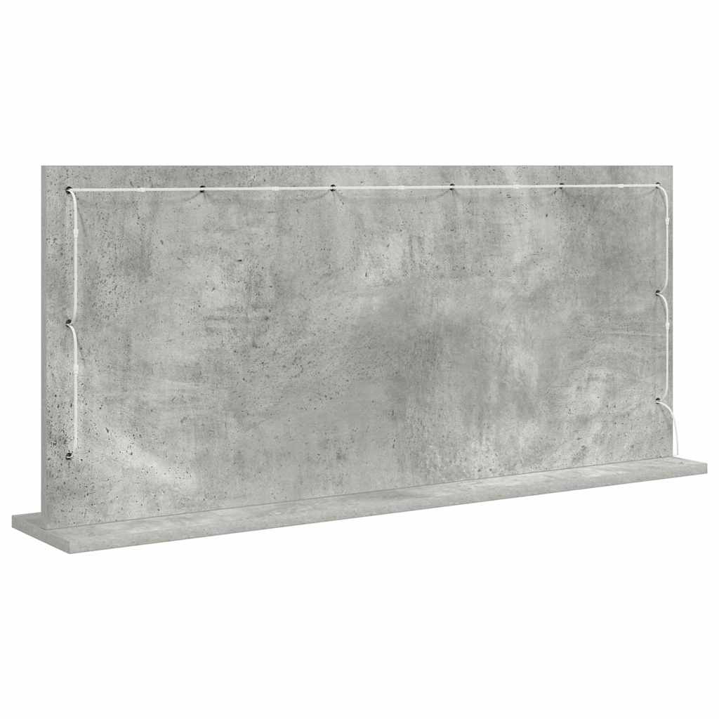 Kosmētikas spogulis Betona pelēks 100 x 45 x 18 cm
