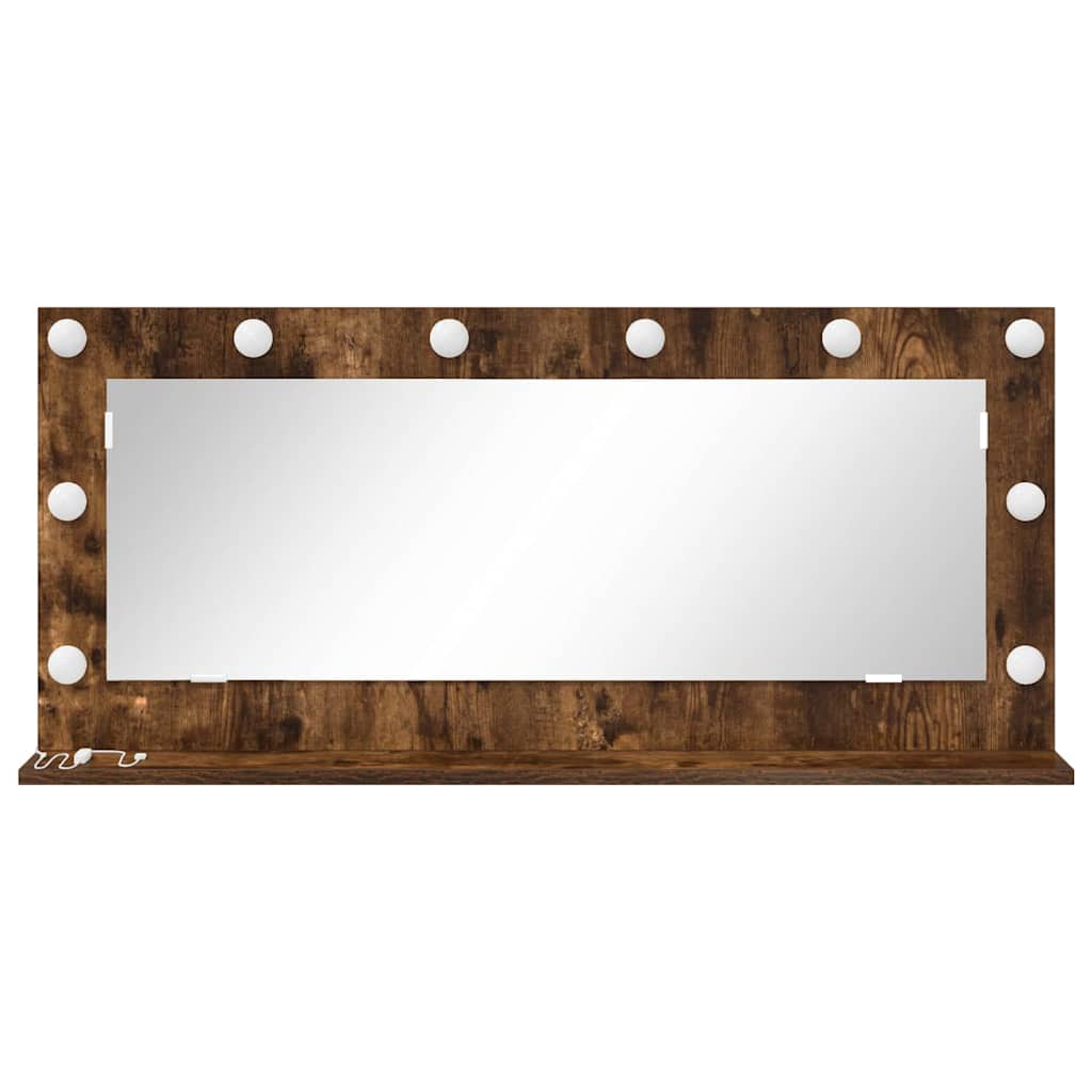Cosmetic mirror Smoked oak 100 x 45 x 18 cm
