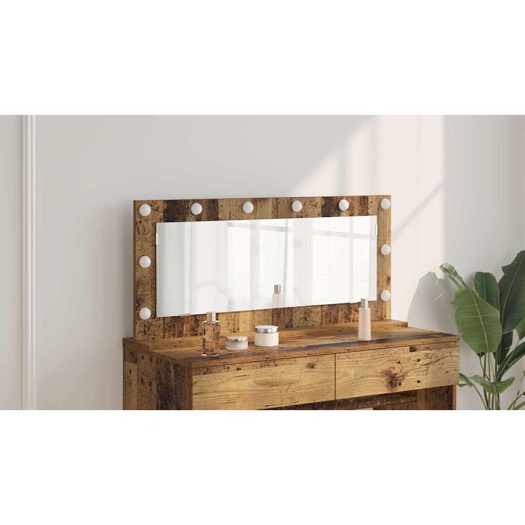 Kosmētikas spogulis Antīks koks 100 x 45 x 18 cm