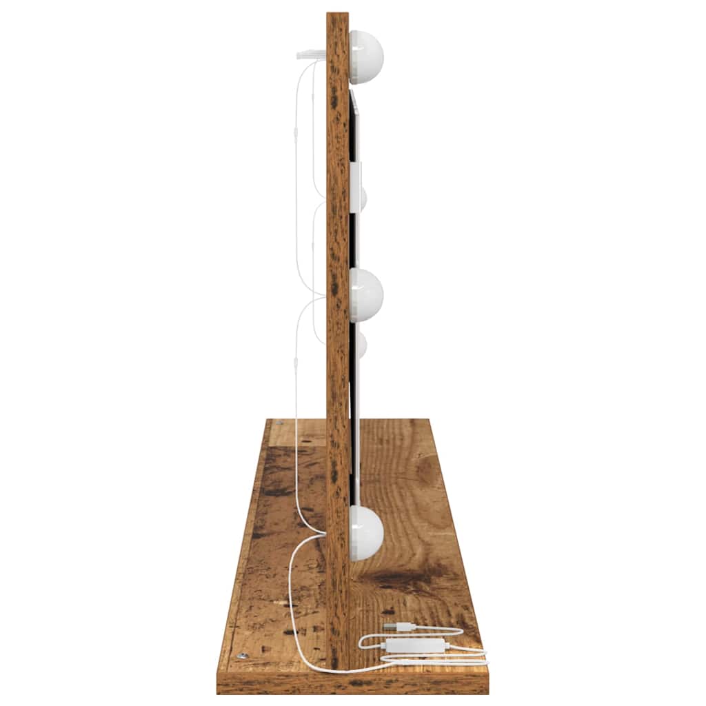 Kosmētikas spogulis Antīks koks 100 x 45 x 18 cm