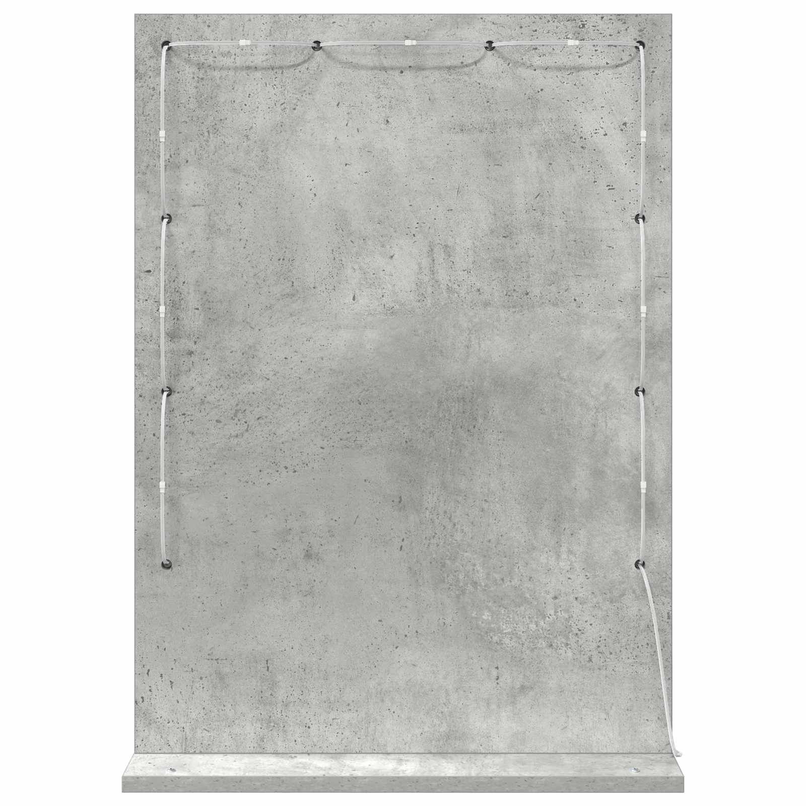 Kosmētikas spogulis ar spoguli Betonpelēks 70 x 50 x 18 cm