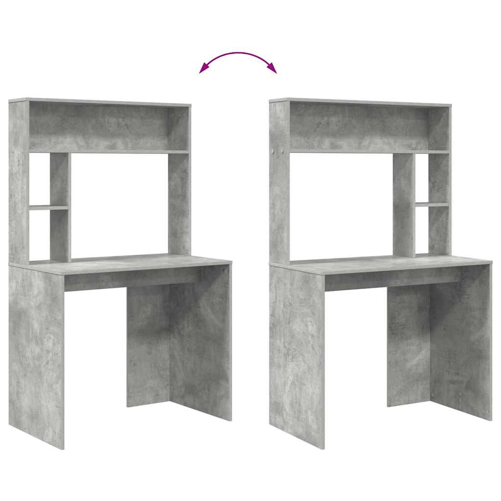 Stalas Betono pilka 91 x 50 x 149 cm Apdirbta mediena
