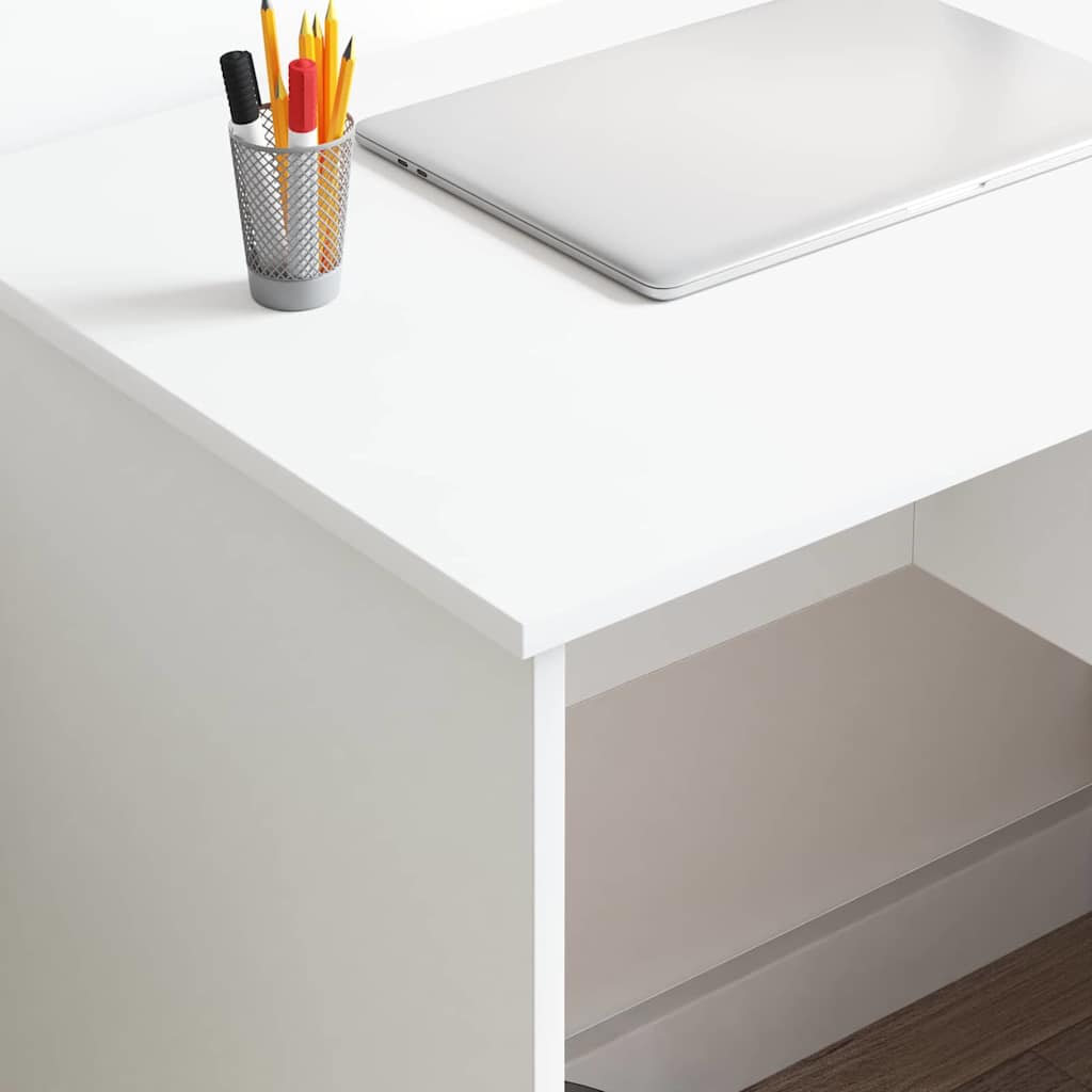 Galds ar atvilktni Balts 90 x 49.5 x 75 cm Apstrādāta koksne