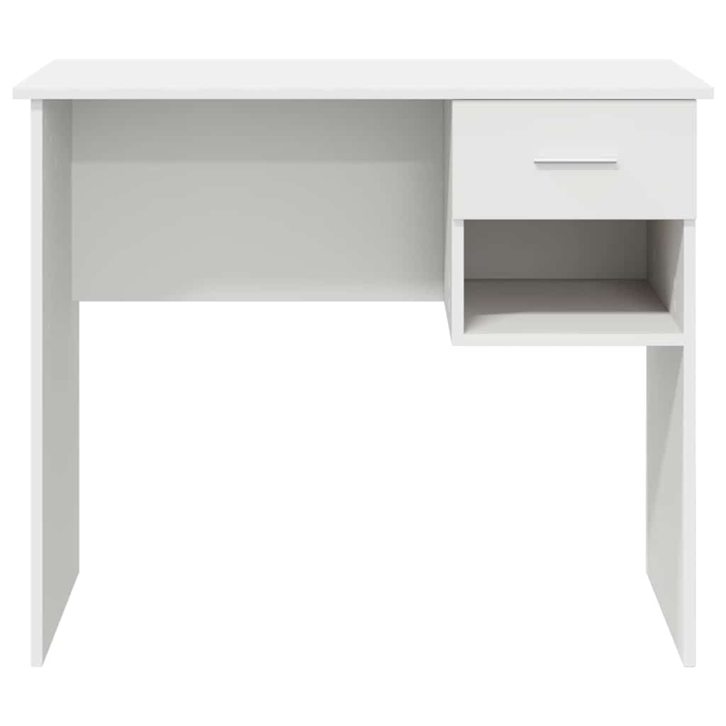 Galds ar atvilktni Balts 90 x 49.5 x 75 cm Apstrādāta koksne