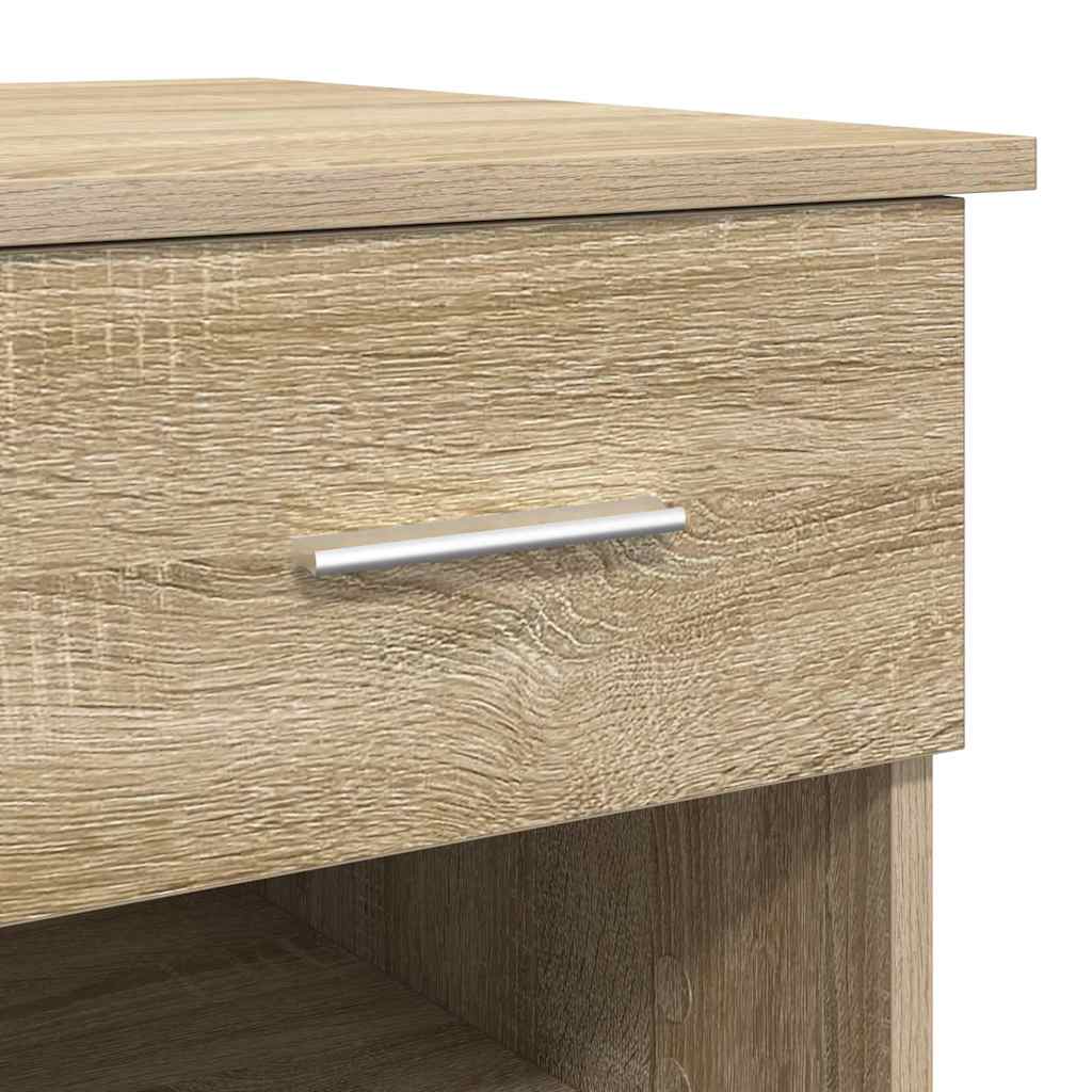 Desk Sonoma oak 90 x 49.5 x 75 cm Engineered wood