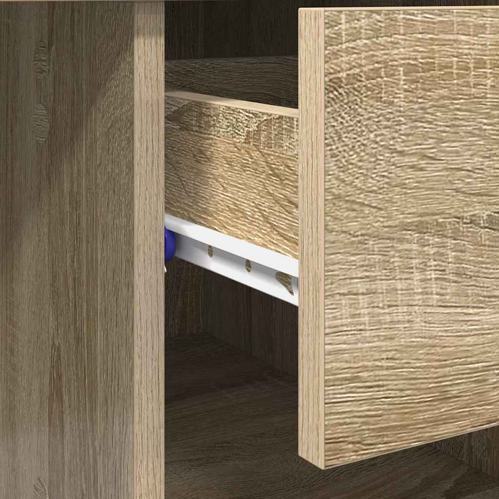 Desk Sonoma oak 90 x 49.5 x 75 cm Engineered wood