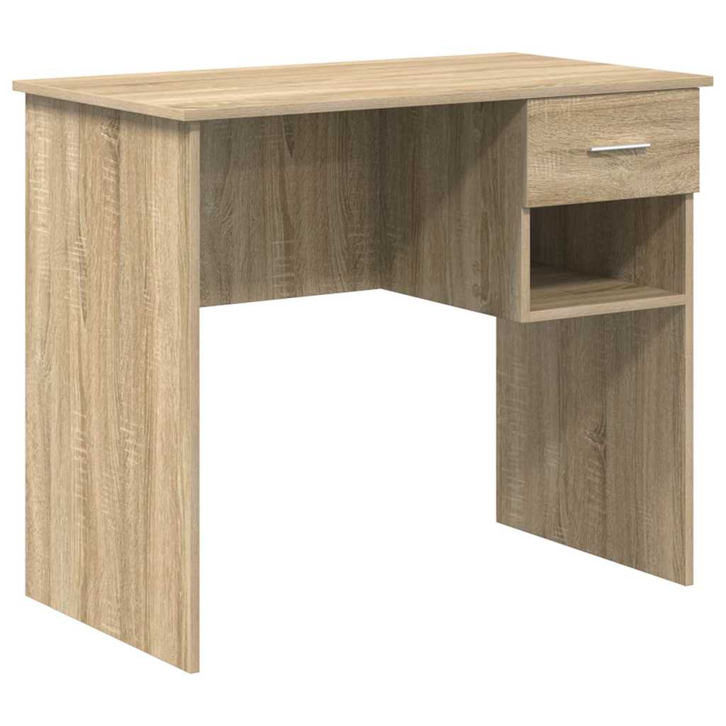 Desk Sonoma oak 90 x 49.5 x 75 cm Engineered wood