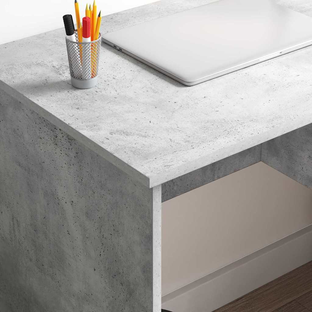 Galds Betona pelēks 90 x 49.5 x 75 cm Apstrādāta koksne