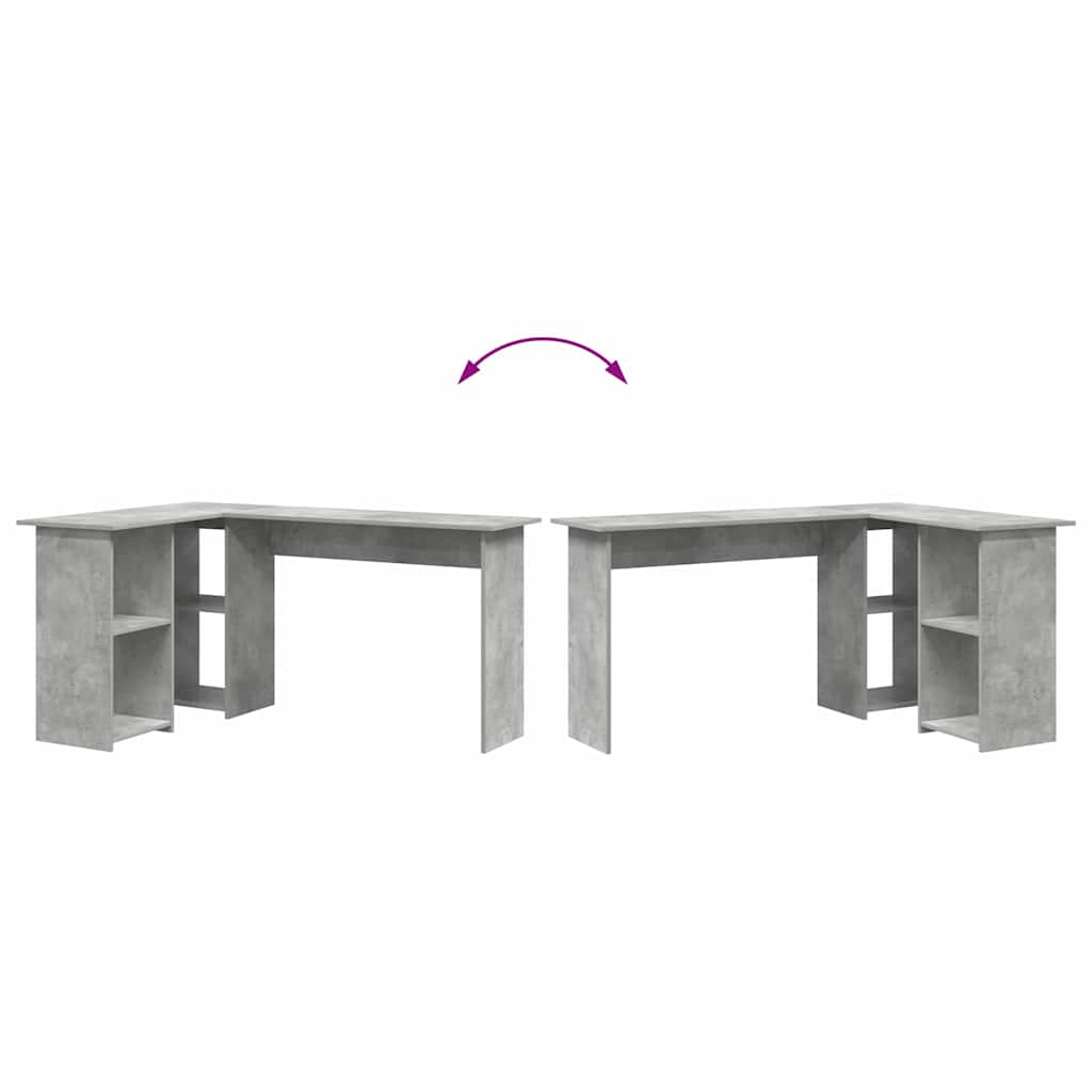 Stalas Betono pilka 142 x 102 x 73 cm Apdirbta mediena