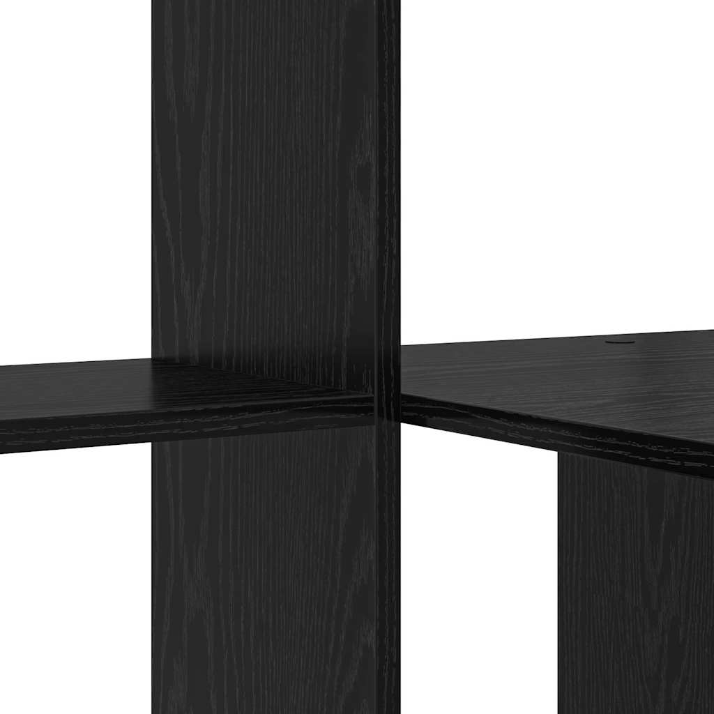 Table black oak 131.5 x 50 x 106.5 cm Engineered wood