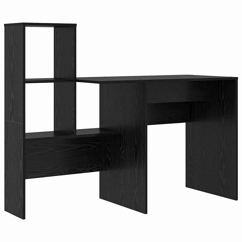 Table black oak 131.5 x 50 x 106.5 cm Engineered wood