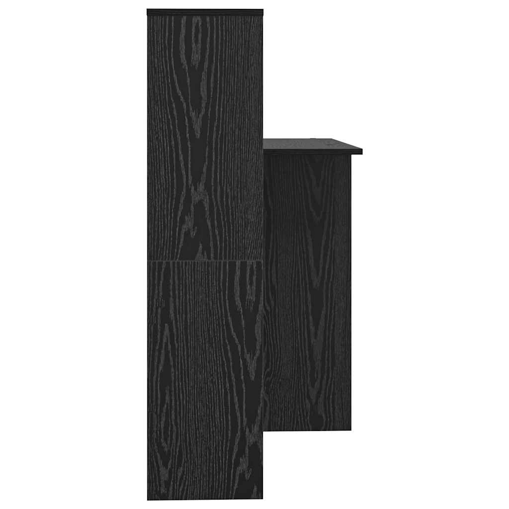 Table black oak 131.5 x 50 x 106.5 cm Engineered wood