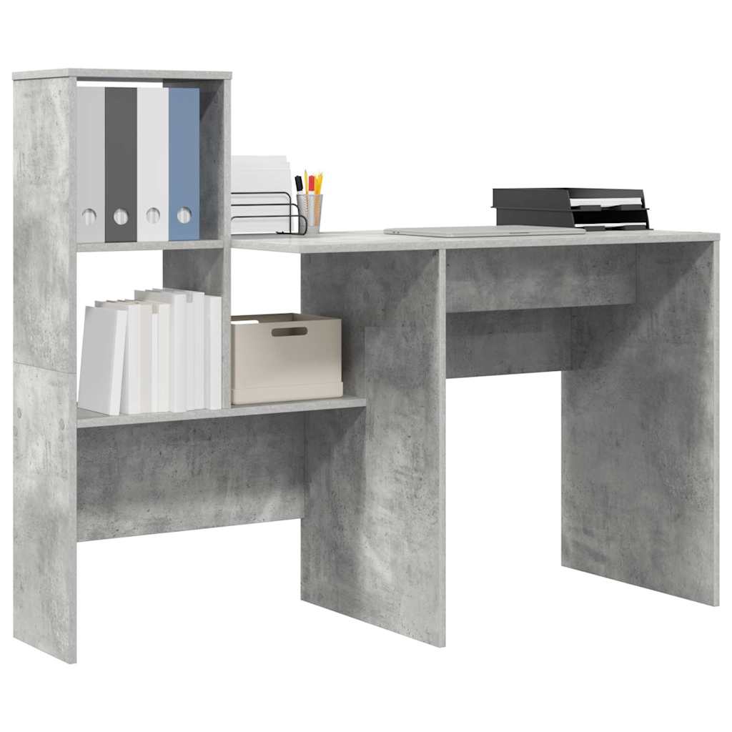 Table Concrete gray 131.5 x 50 x 106.5 cm Engineered wood