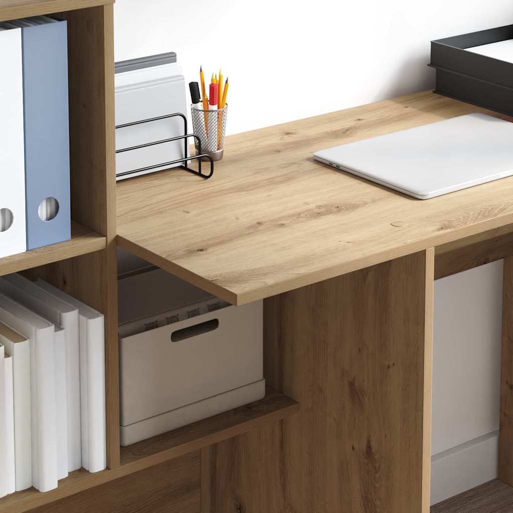 Artisan oak table 131.5 x 50 x 106.5 cm Engineered wood