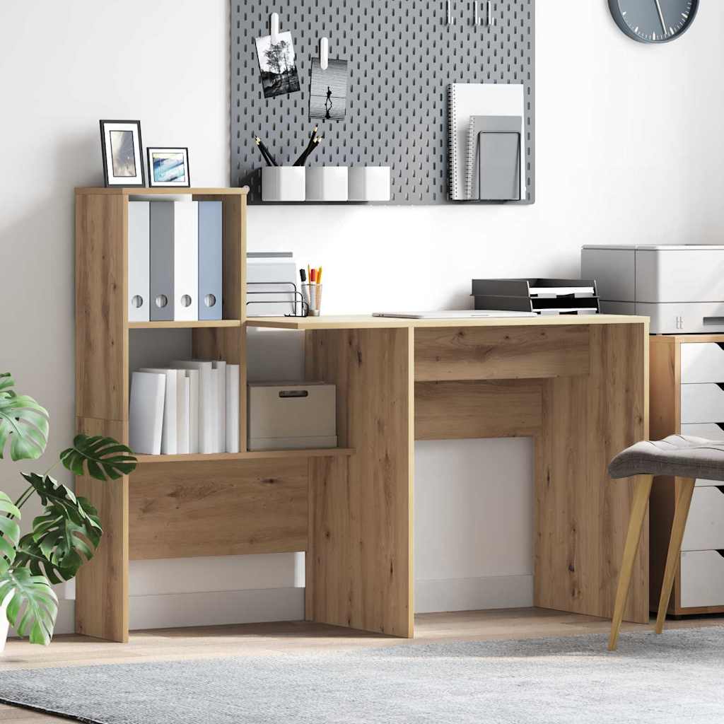 Artisan oak table 131.5 x 50 x 106.5 cm Engineered wood